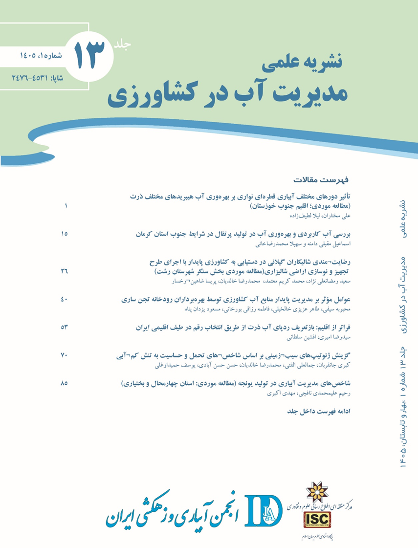 مدیریت آب در کشاورزی